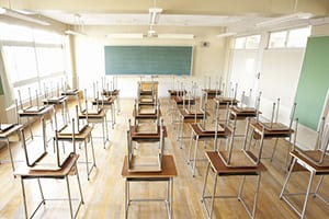 empty classroom